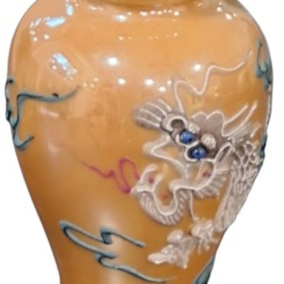 Vintage Nippon Japan Dragon Ware Moriage Porcelain Vase - Picture 3 of 9